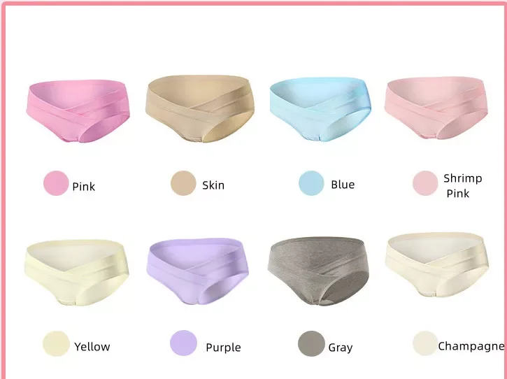 V Cross Shape Cotton Maternity Panties Pregnant Panties Women Maternity
