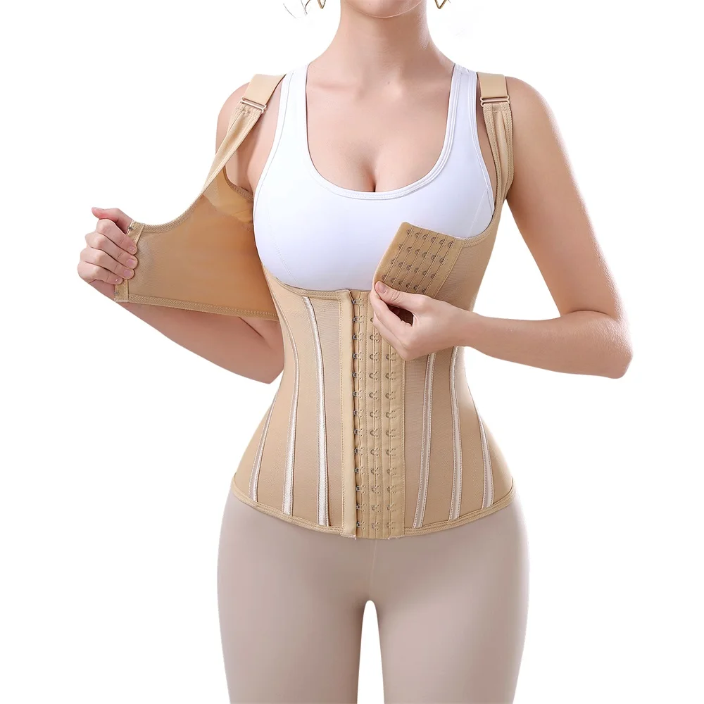 Shaping Belt Double Trimmer Tummy Control Shaper Waist Cincher Wrap Girdle Corset Vest Shoulder Strap Waist Trainer Shaperwear details