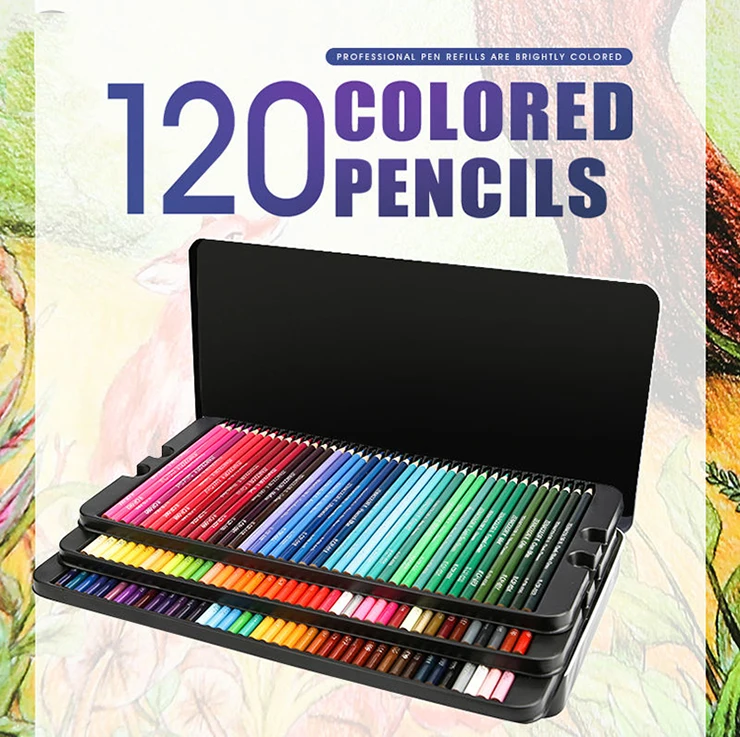 Заводские цветные карандаши 4 мм пастельные деревянные круглые Набор цветных карандашей для кожи лапы индивидуальные