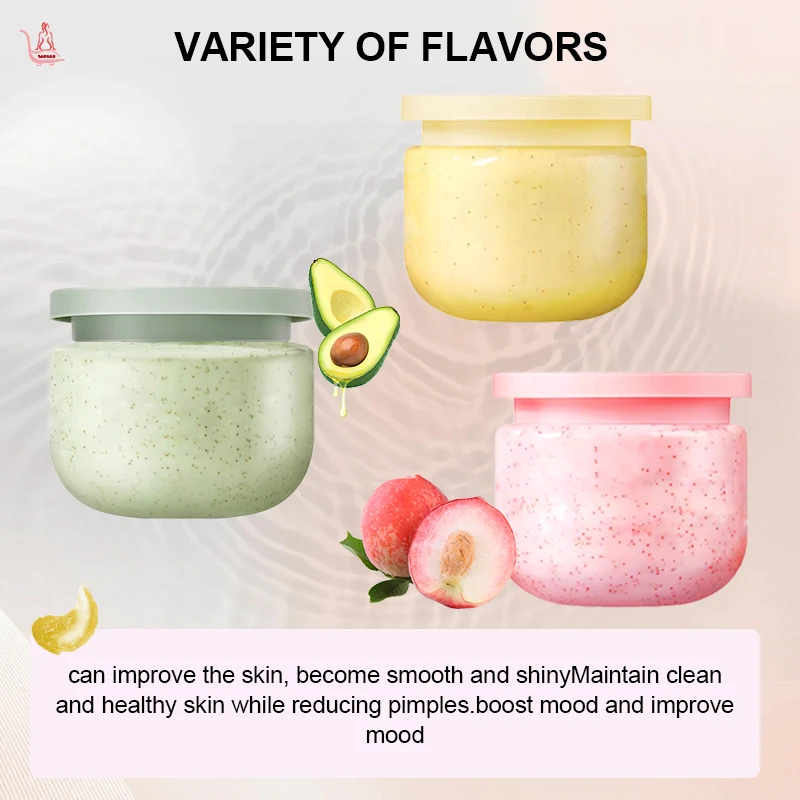 Private Label Body Scrub Containers Exfoliating Spa Natural Organic