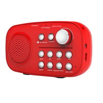 The new WIFI Internet radio supports TF card BT wireless listening full-band speakers portable speakers wifi radio