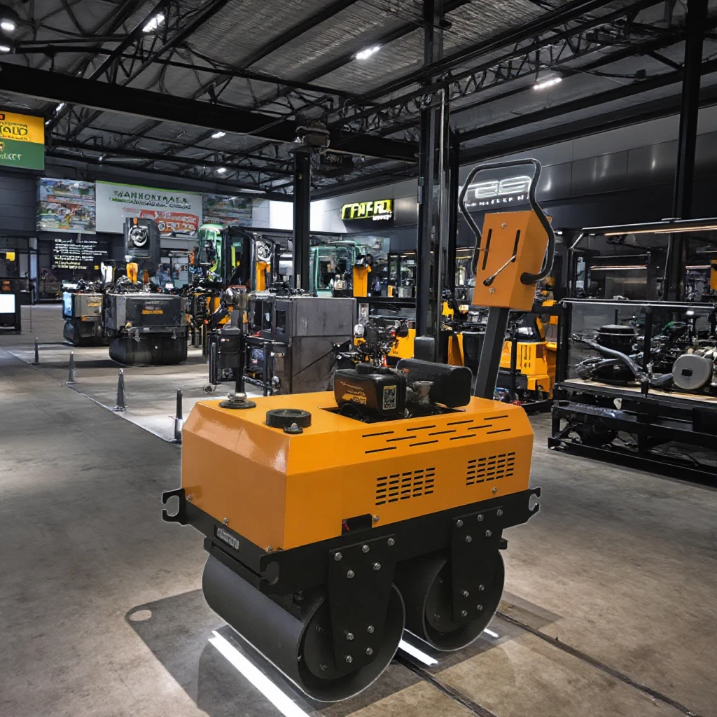 Лидер продаж мини-дорожный каток двойной барабан ручной Вибрационный дорожный