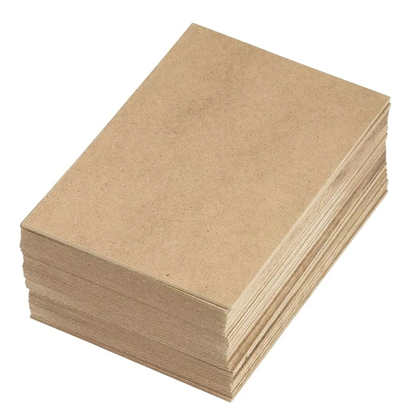 5mm MDF Packaging Board Furniture Cabinet Photo Frame Backboard Melamine Veneer Eucalyptus Wood Unpainted Board supplier