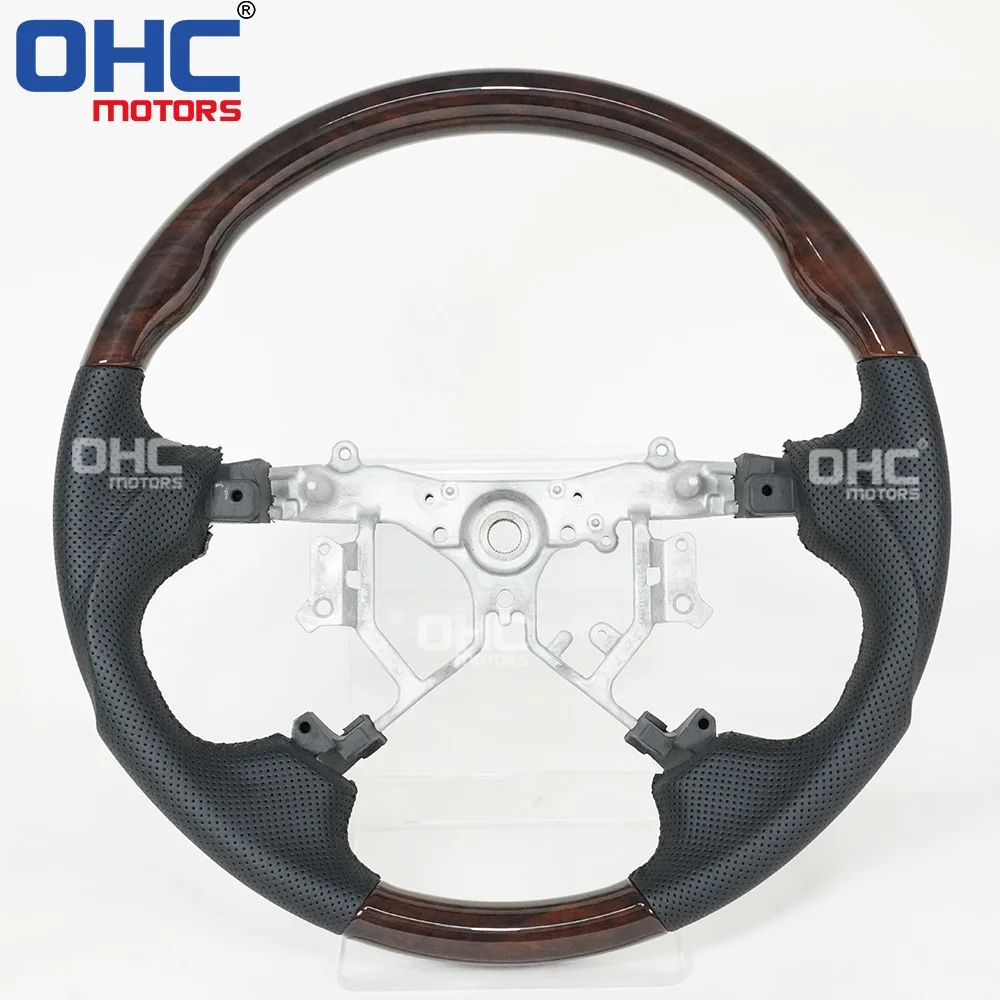 Wooden Grain Steering Wheel for Toyota Prado J12 & Tundra 2004