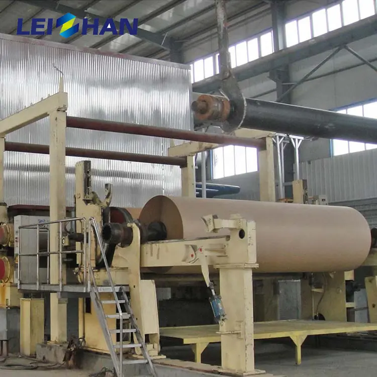 Complete Carton Paper Production Line Cardboard Manufacturing Plant Test Liner Kraft Paper Making Machine