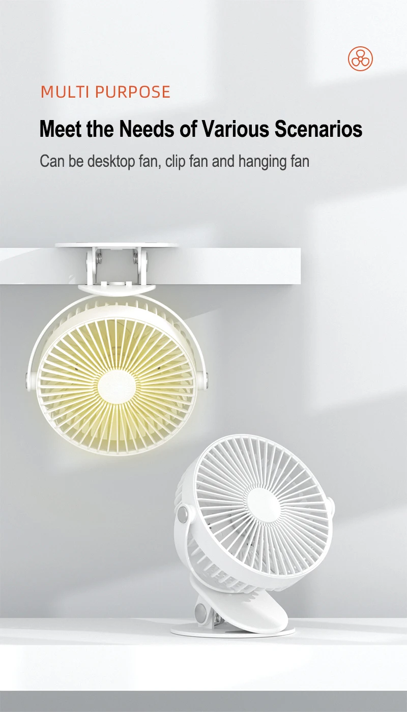 Table Fan, Portable, USB, Brushless - detail 8
