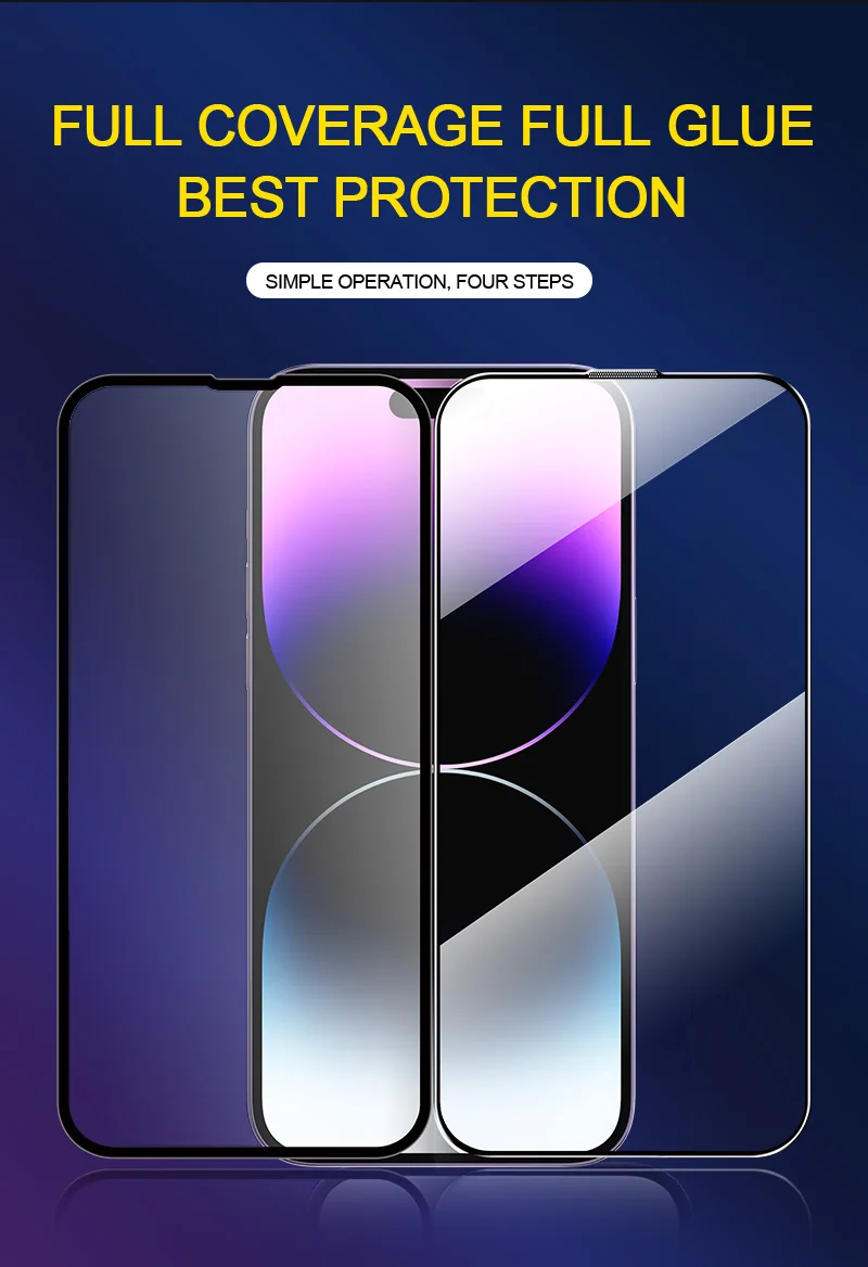 Full Glue Tempered Glass Screen Protector Dust Free Easy App Screen Protector For Samsung Galaxy