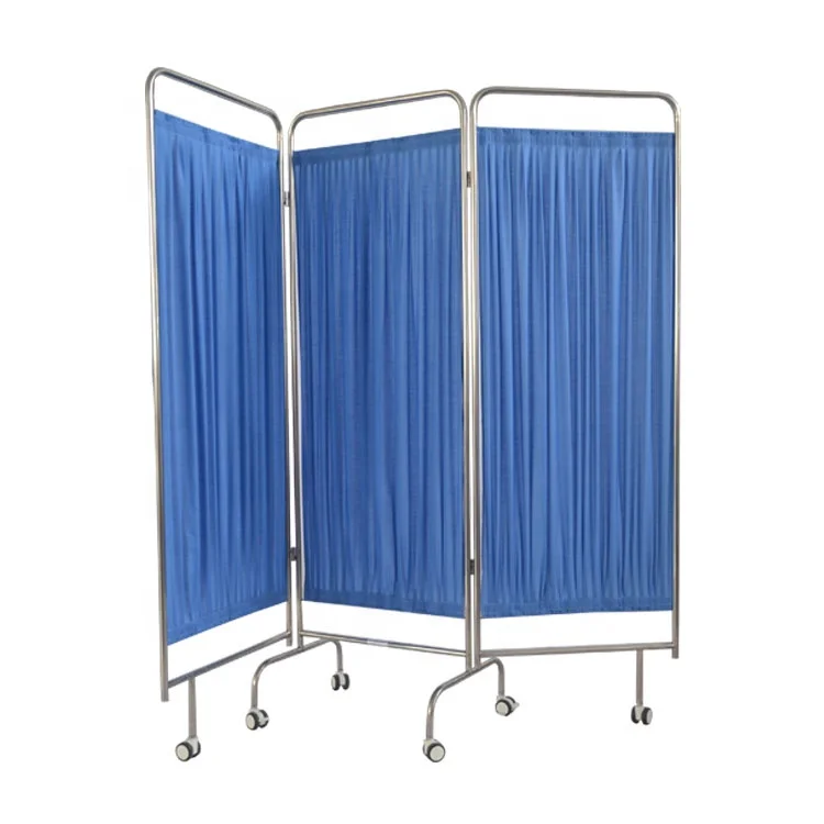 FJD-013 Factory Direct 3 Folding Divder Screen Medical Privacy for