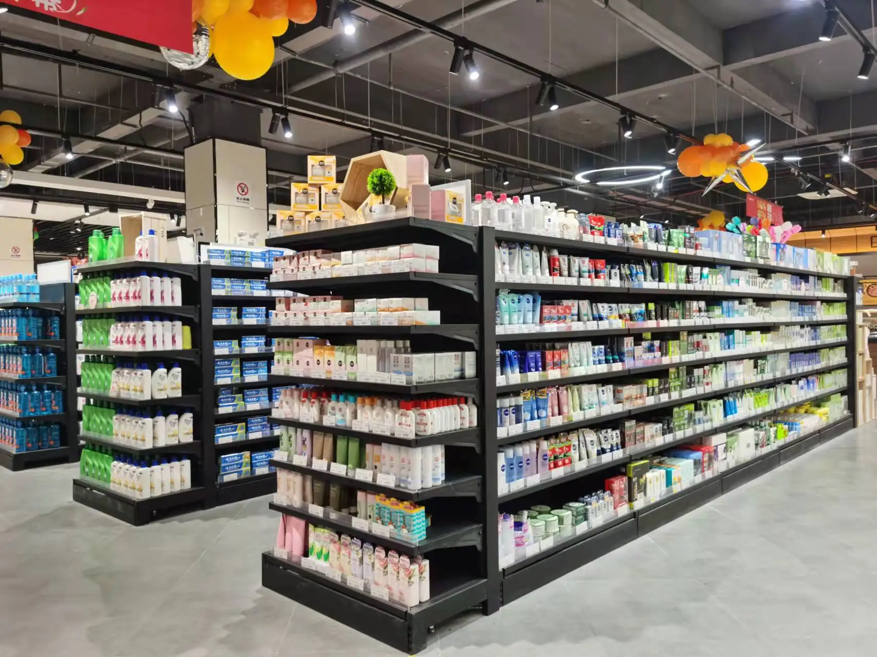 Manufacturers Shop Display Gondola Shelving Doublesided Supermarket