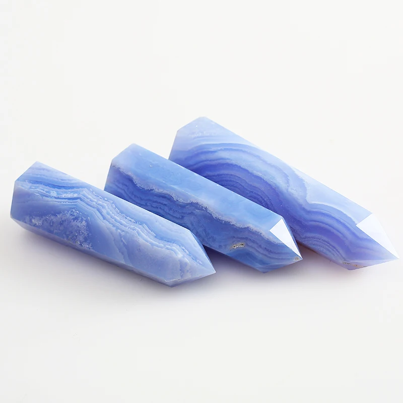 Природные Синие кружева, агат, башня, синие кружева, агат, друза, кристаллы, лечебные камни