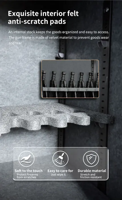 CEQSAFE American High Security Fireproof Metal Big Long Home Gun Safe Deposit Box supplier