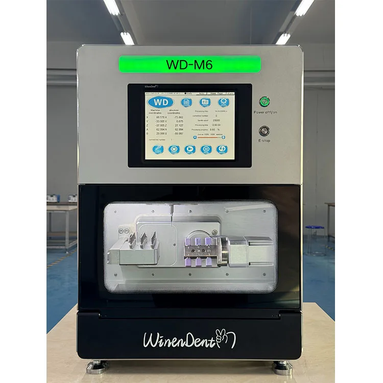 Professional Service Cad Cam 5 Axis Wet Glass Ceramic Lithium Disilicate CNC Metal Titanium Implants Dental Milling Machine
