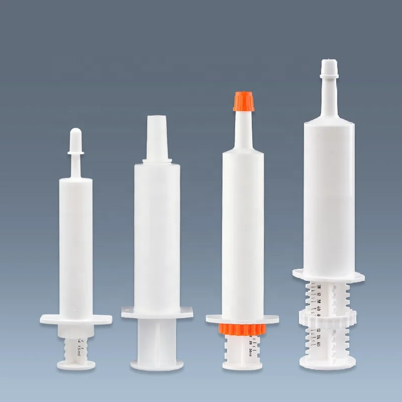 Animal Plastic Syringe 15ml 30ml 60ml Dogs Puppy Cats Pets Horse