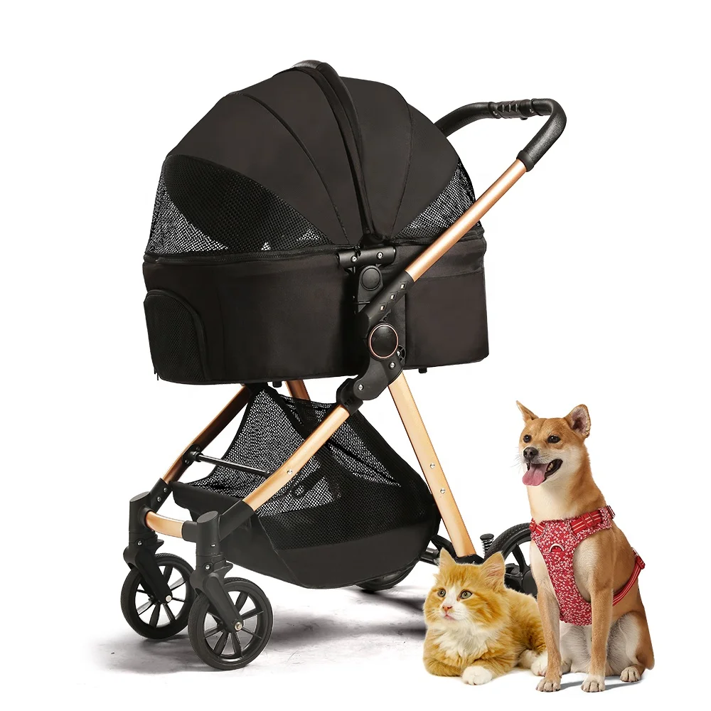 Luxury in Stroller for Small Medium Dogs Cats and Pets