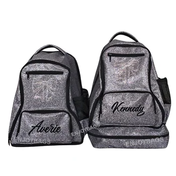 Hot Custom Logo Cheer Dance Bag Glitter Sparkle Cheerleading Backpack