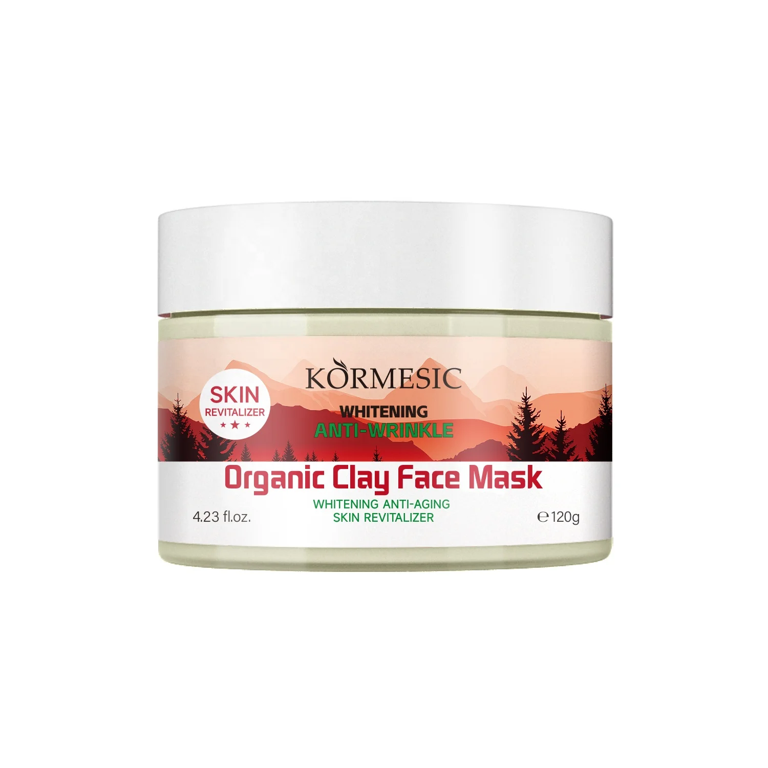 Kormesic Private Label Wholesale Whitening Anti-wrinkle Organic Clay Natural Moisturizing Facial Mask