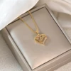 Collana con Pendente Placcato Oro 5