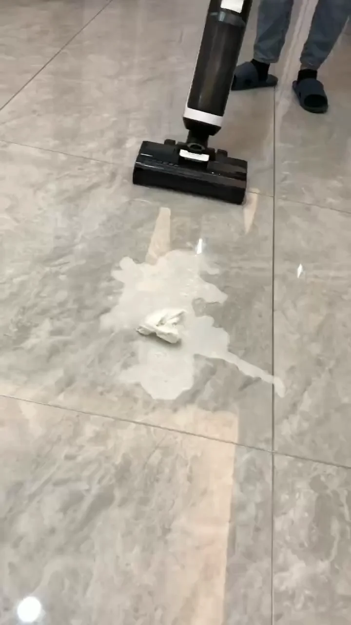 Cordless Handheld Automatic Floor Washing Vacuum Cleaner With Sweeping Dry Wet Mopping Vacuuming