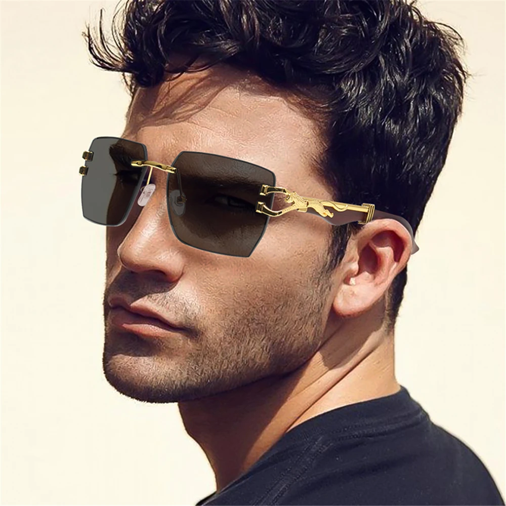 Kenbo Vintage Luxury Sunglasses UV400 Sun Glasses with Metal Frame  Wholesale Rimless Designer Brand Glasses for Men and Women