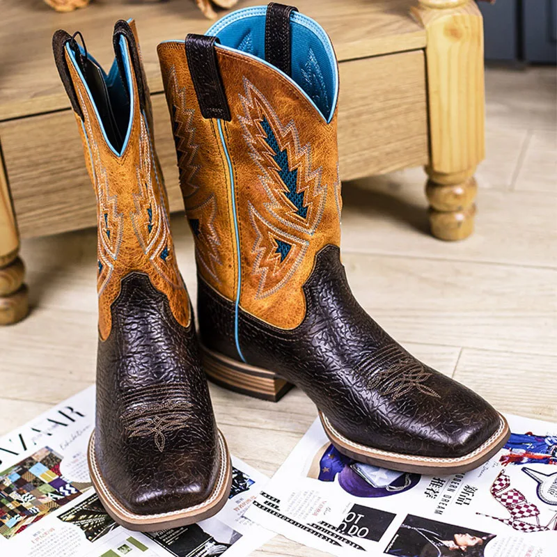 Cowboy Laarzen Mannen Heren Western Cowboy Laarzen Casual