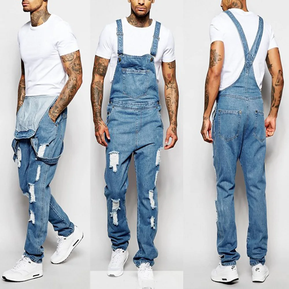 Maakte zich klaar Post lettergreep Wholesale Factory Direct Supply Designer Ripped Stylish Overall Jeans  Jumpsuit Suspenders For Men From m.alibaba.com