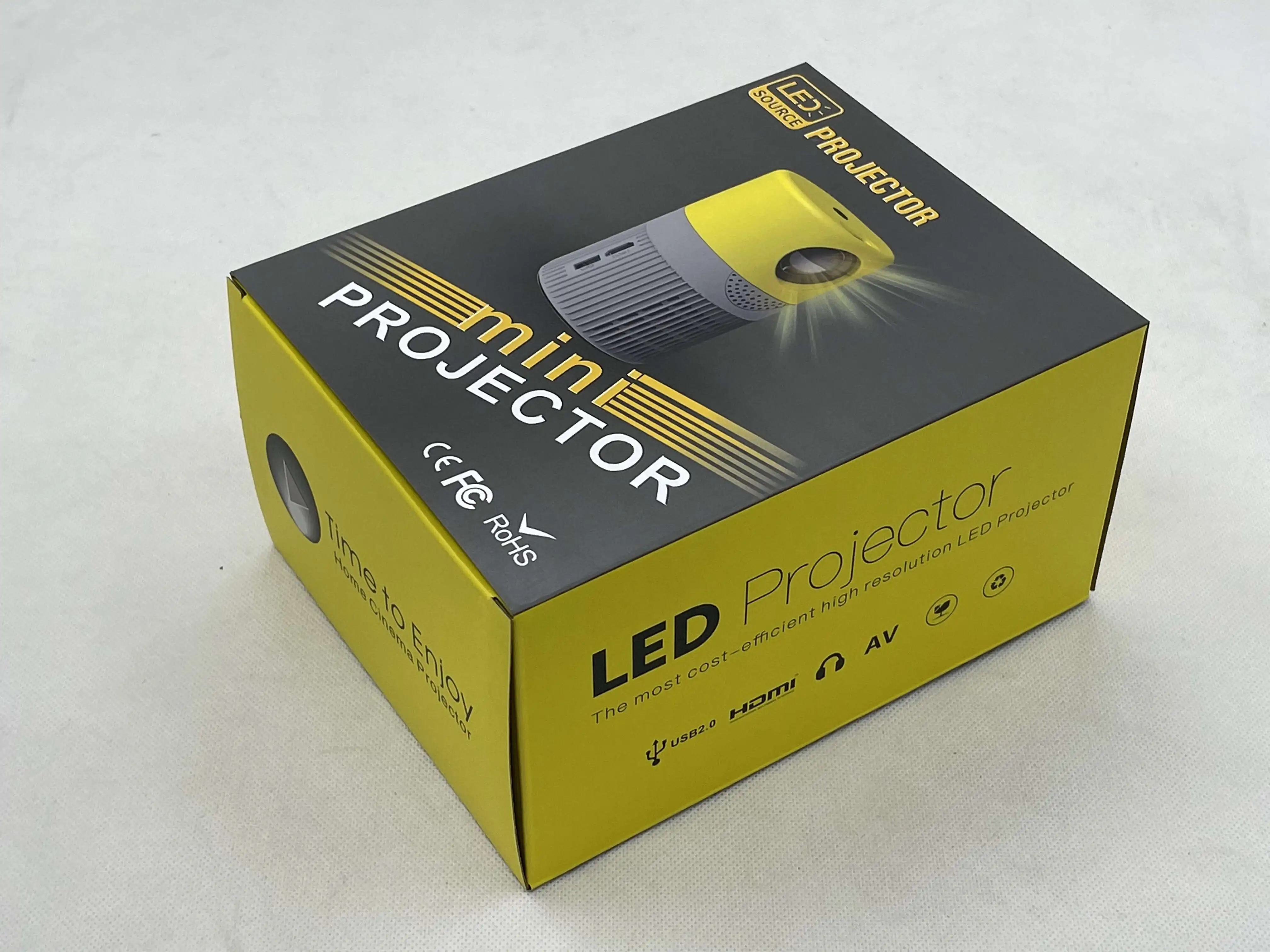 Newest 4k Projector Yt400 Mini Pocket Projector Support 1080p Home