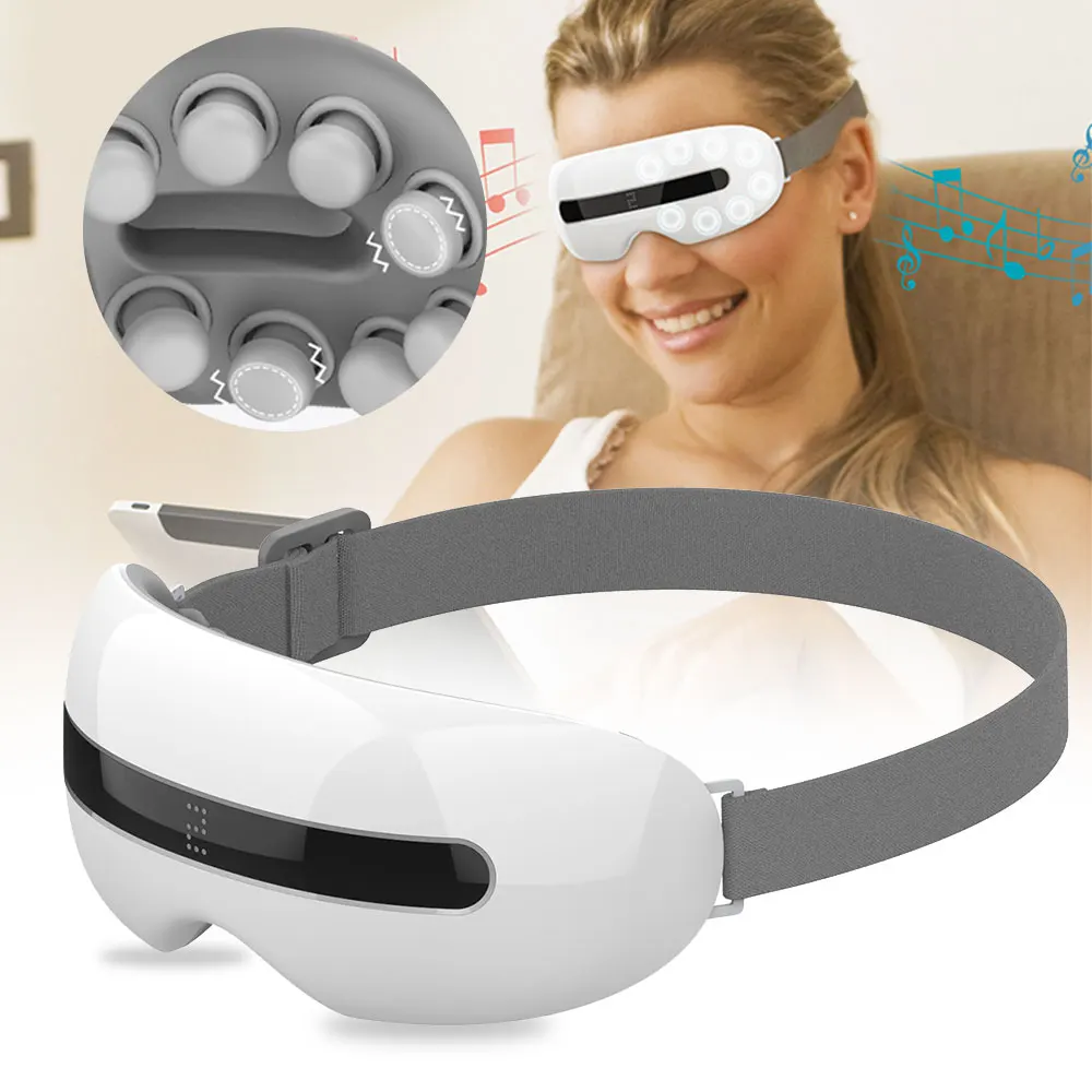 Meizons Comfortable EMS Electric Eye Massager Relax Vibrating Massage Glasses With Vibration Shiatsu