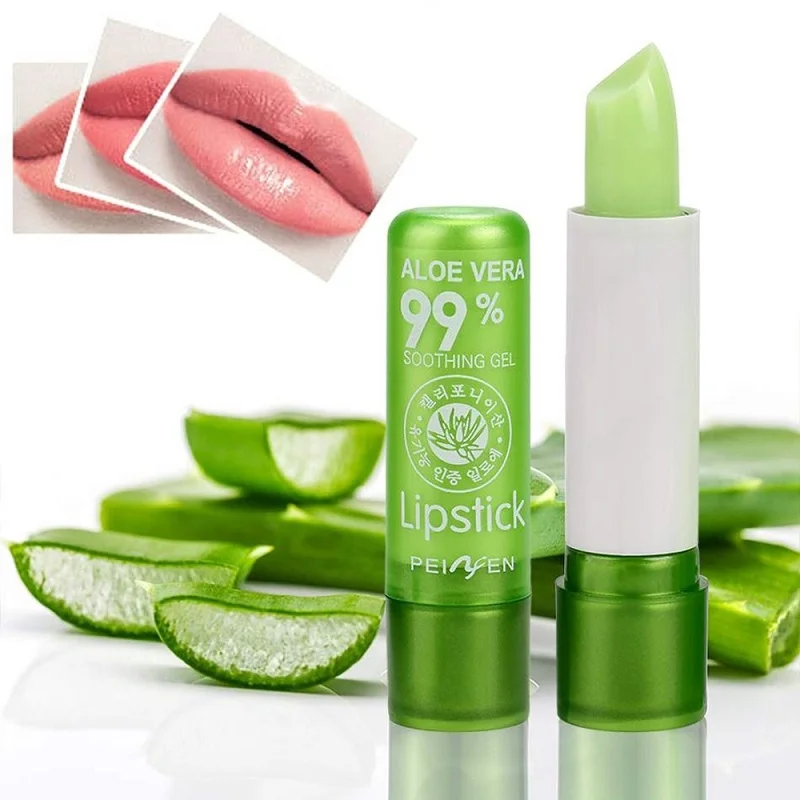 PNF Color Changing Magic Aloe Lip Stick Plant Moisturizing Aloe Vera Lipstick