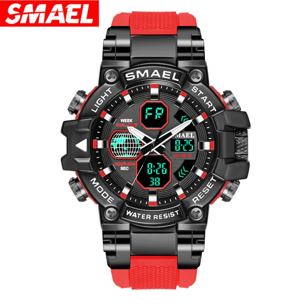 SMAEL 8068 Orologio Sportivo Digitale Analogico Relogio Orologio da Polso Uomo D