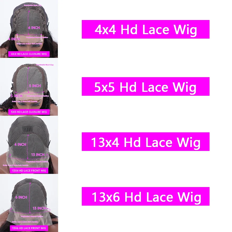 Honigblonde Wasserwelle Spitze vorne Echthaar Perücke 30 Zoll lose tiefe Welle Frontal_voghion.com