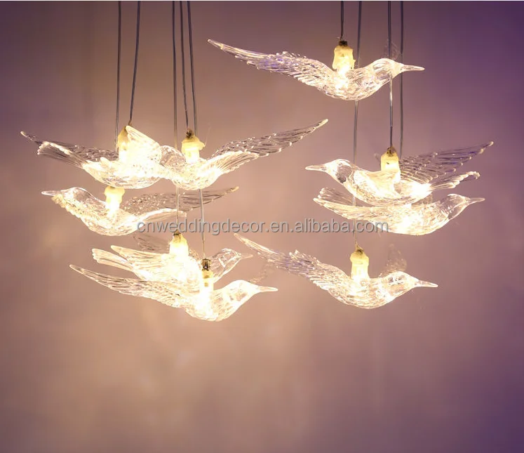 2022 Hot Selling Hanging Birds Flying Bird Clear Acrylic Bird For