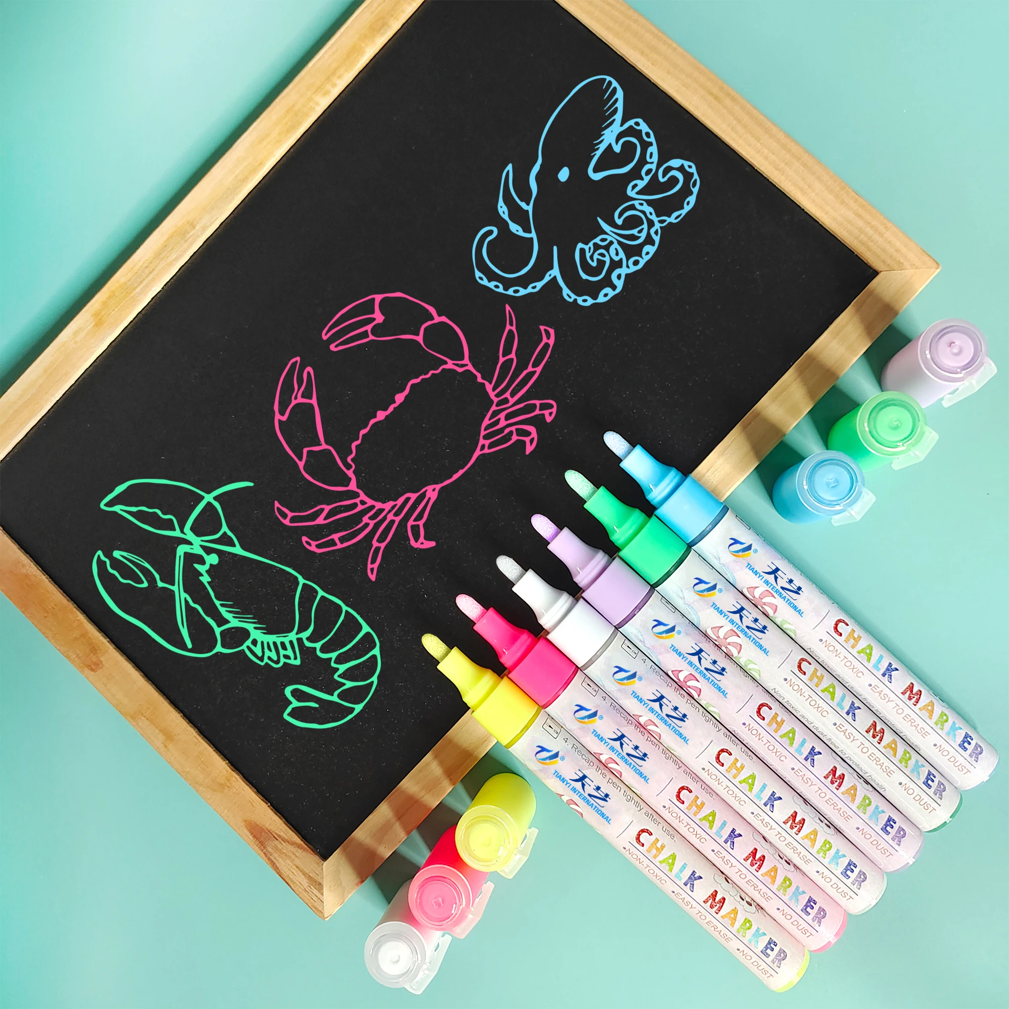 Перо для жидкого мелового маркера Flashcolor, 3 мм, светодиодная ручка-Хайлайтер для осветительной доски, высококлассная ручка для жидкого мелового маркера