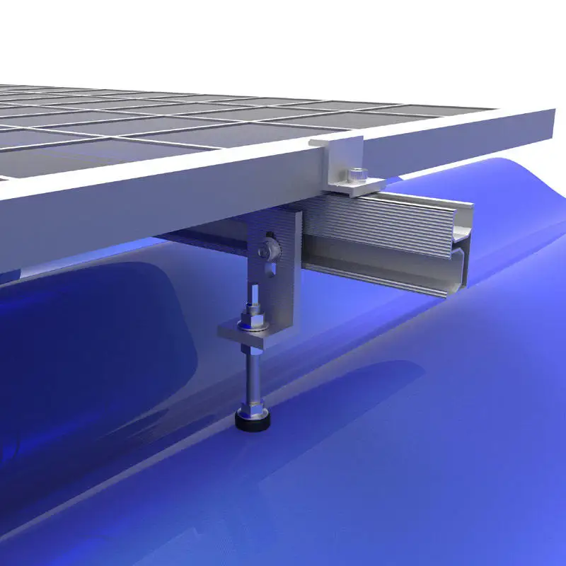 Rail Solar Mounting System Aluminium Racking Solar Panel Ground ...
