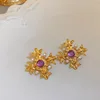 9 #Silver Needle Purple Medieval Earrings