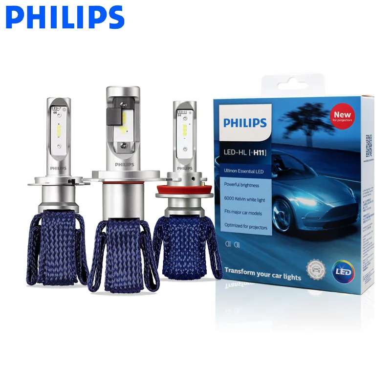 Source Philips LED H8 H11 H16 9005 9006 9012 HB3 HB4 H1R2 Ultinon Essential LED Car 6000K White Light Auto Headlight Fog Lamps m.alibaba.com