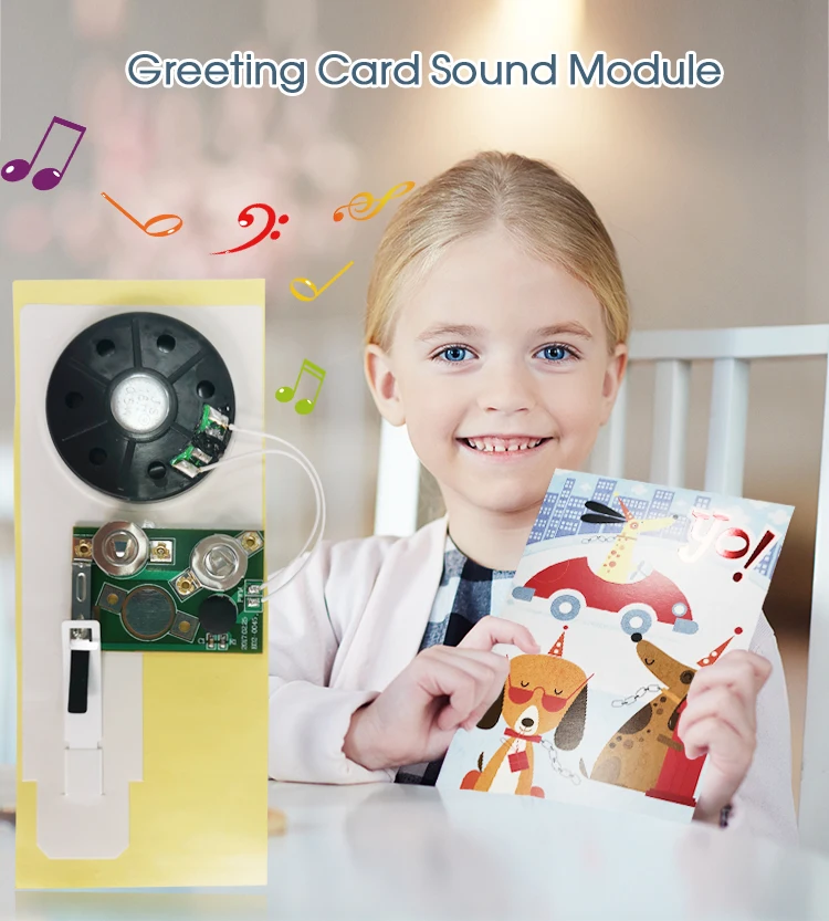 Customized Activation Christmas Music Chip Pre Recorded Sound Voice Chip For Greeting Card