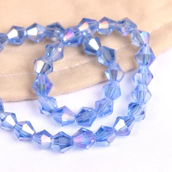 faceted bicone glass beads for jewelry