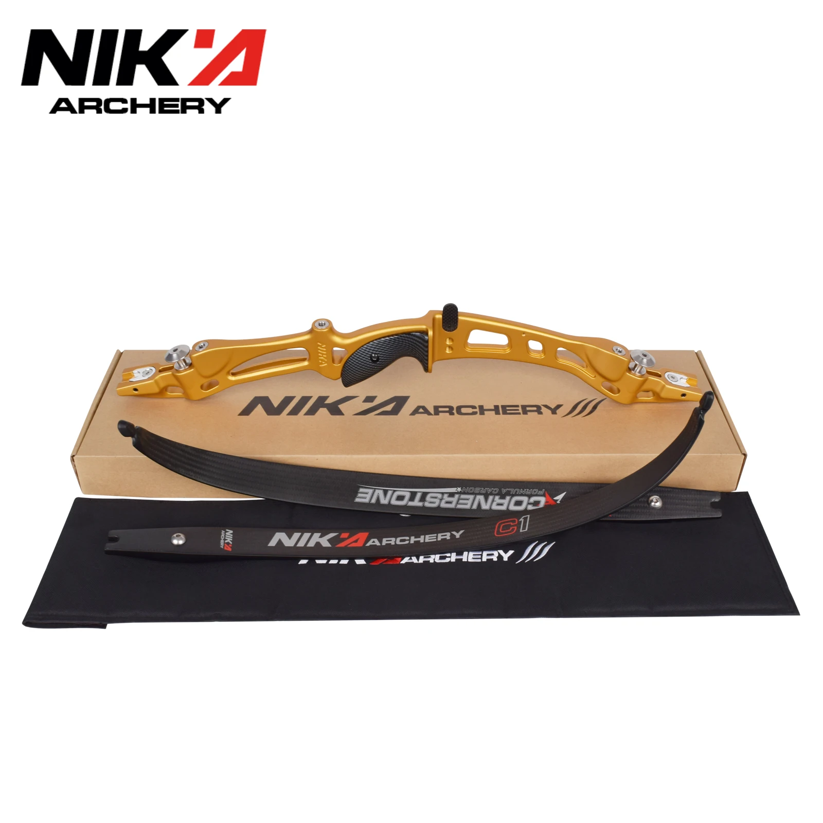 1 paire NIKA 68 Fiber de carbone C1 membres d'arc recourbé détruit