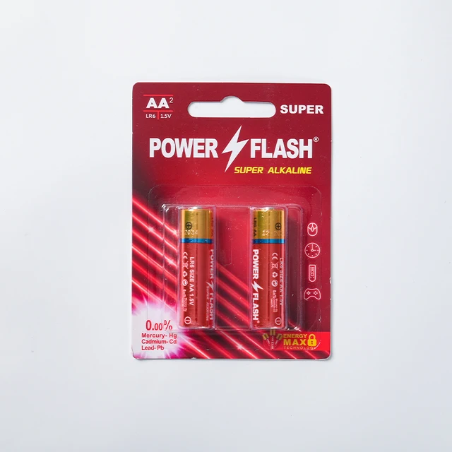 POWERFLASH Alkaline Batteries AA LR6 AA 1.5V Alkaline Battery
