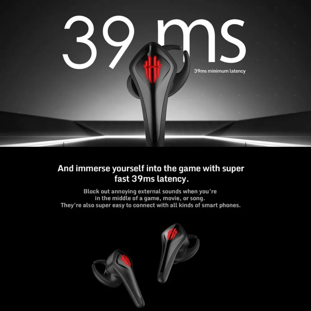 REDMAGIC イヤホン REDMAGIC In Ear Gaming Earbuds, Black - Walmart.com