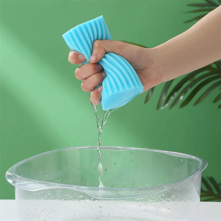 Natural Biodegradable household  coconut fiber complex Wood Pulp Cotton Loofah Dish Cellulose Sponge Cleaning sisal Tool Kitchen