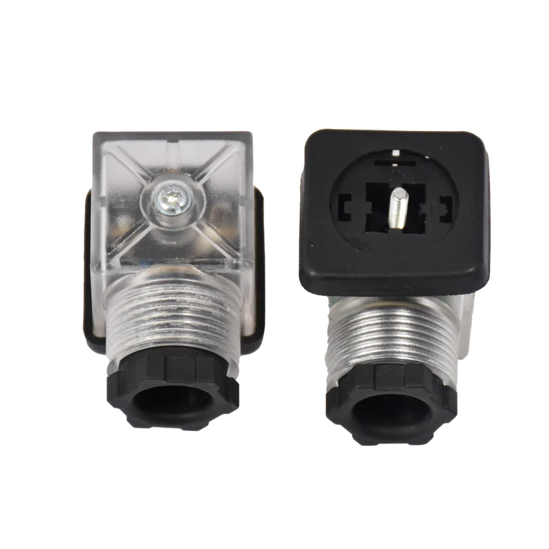 Male female A B C coded 2+PE 3+PE with LED high quantity Connector IP67 IP68 waterproof connector Solenoid valve
