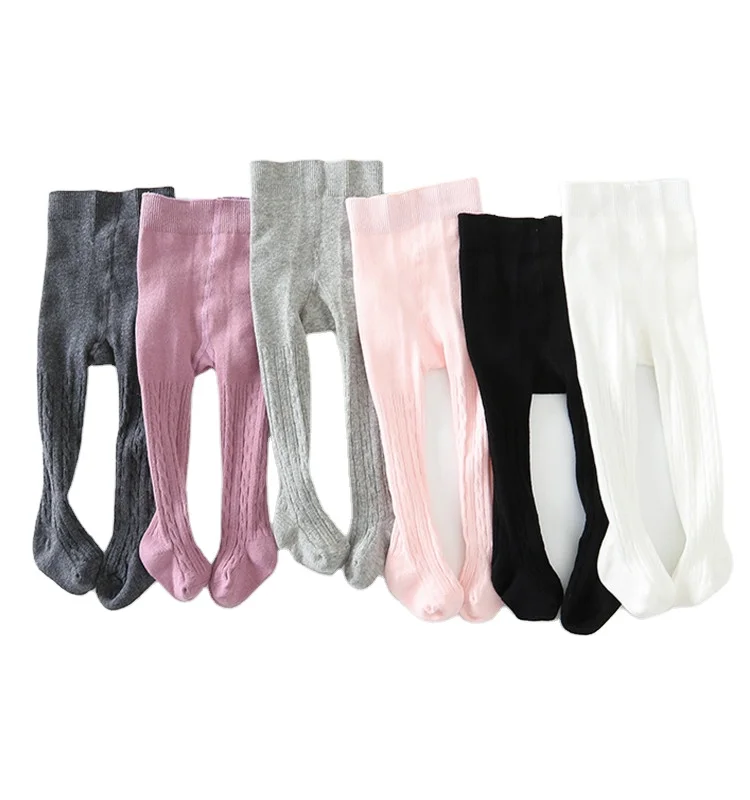 Зимние однотонные колготки, детские леггинсы, детские носки, колготки, хлопковые колготки для девочек