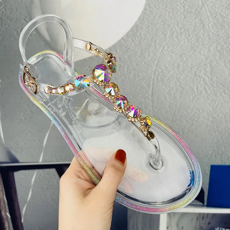 Luxury Sandals Women Flat Shoes Ladies Casual Rivet Flat Sandal Pvc Plastic  Sandal Fancy Jelly Shoes - Buy Flat Sandals,Jelly Sandal,Pvc Jelly Shoes  Product on Alibaba.com