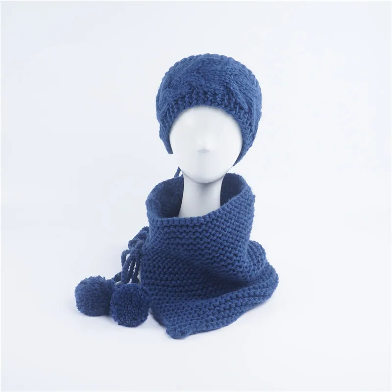 N642 Kids Knitted Caps Warm Winter Hats for Boys Girls