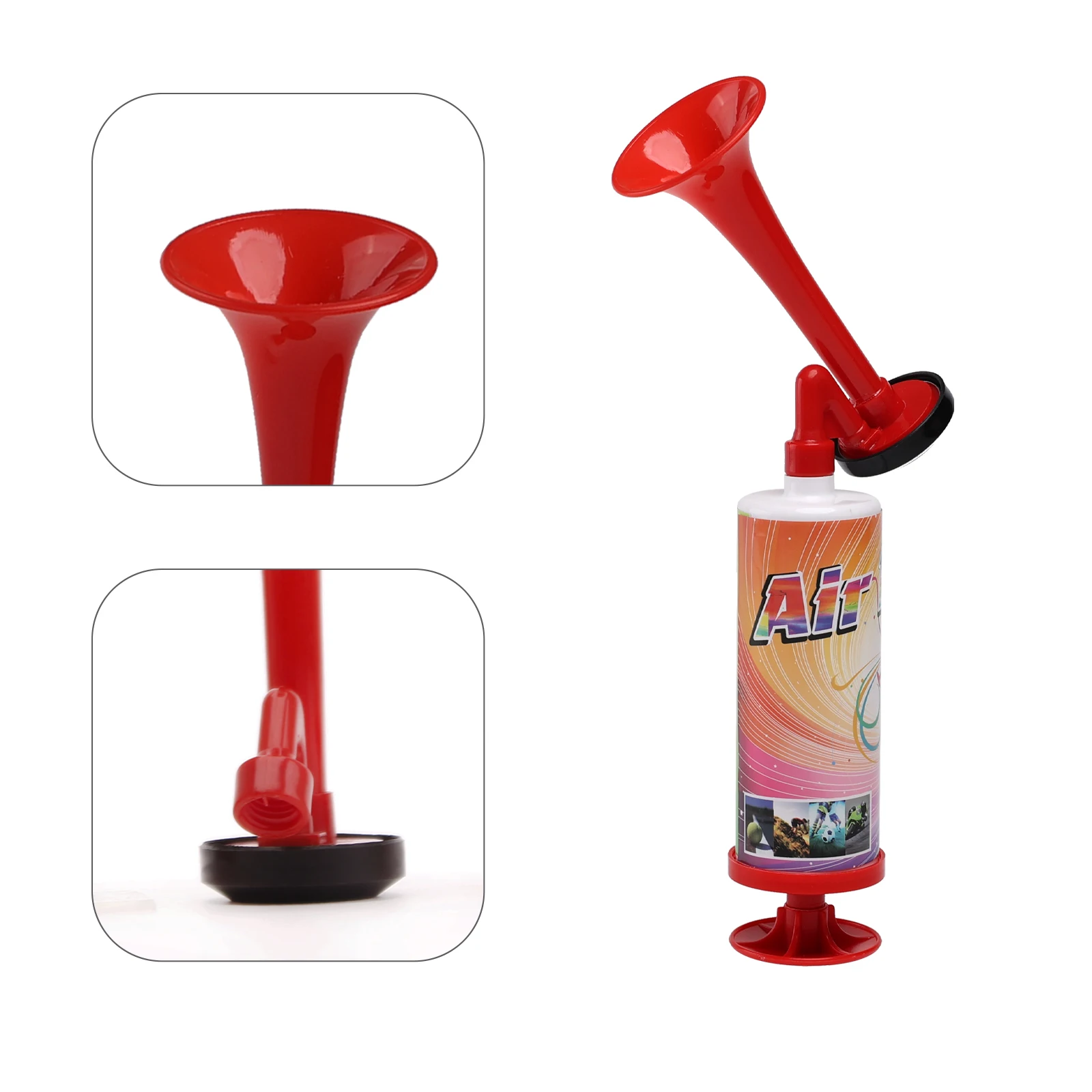 2x Hand Pump Loud Horn – Air Fog Horn Blower For Parties, Football, Festivals
