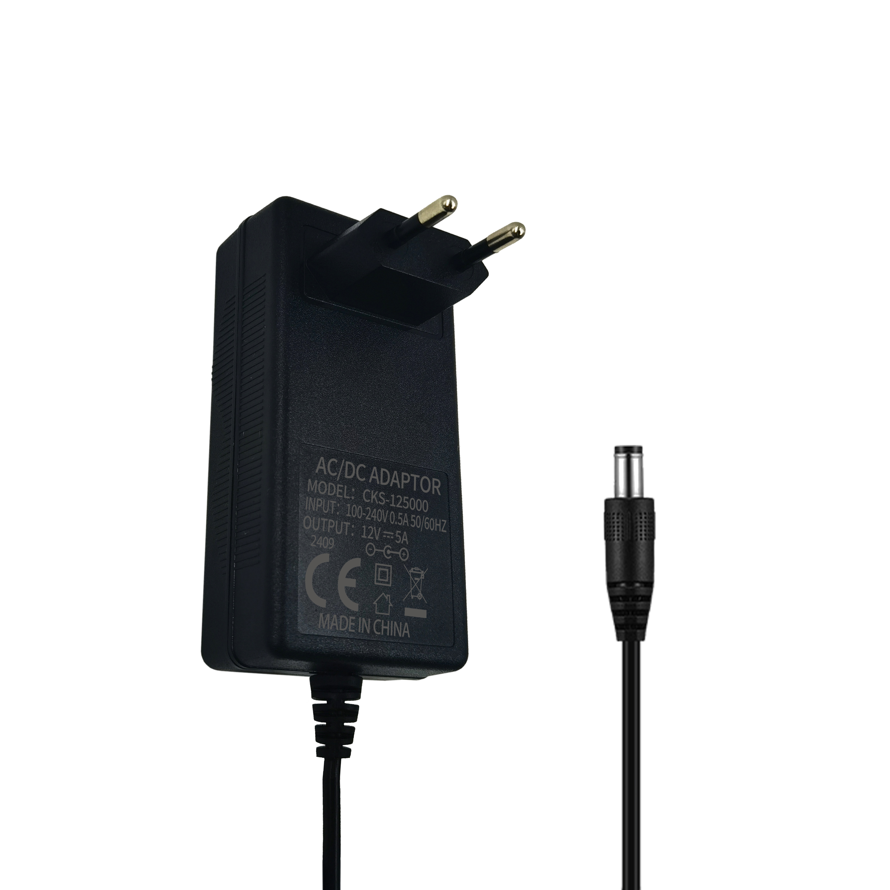 Chuangkesheng Universele Internasionale Reis Kragadapter W/hi 12v 5a Professionele 12v5a Adapters Europese Amerikaanse Adapter