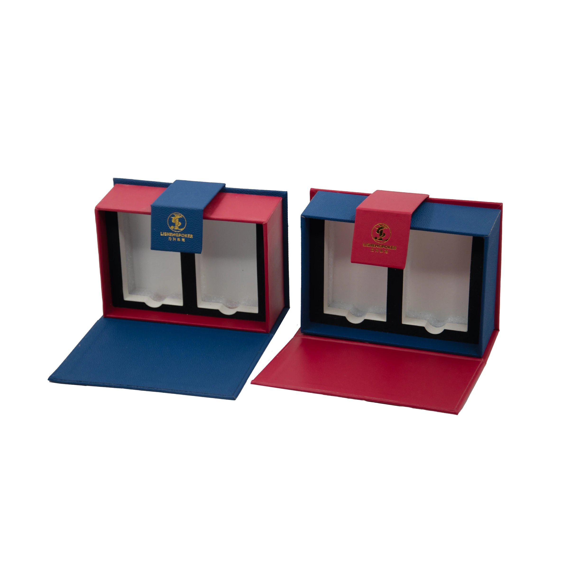 Eco-Friendly Luxury Gift Box with Customizable Size and Magnetic Closure for Two-Deck Playing Cards