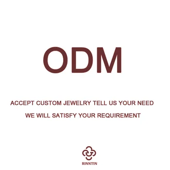 RINNTIN ODM Custom Jewelry logo Sterling Silver 925 Jewellery Bracelet Necklace Ring Earrings Fit Fashion Women Luxury Customize
