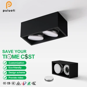 High Brightness GX53 LED Surface Downlight 10W 14W 18W Simple Modern Design with Aluminum Body White/Black for Indoor Use